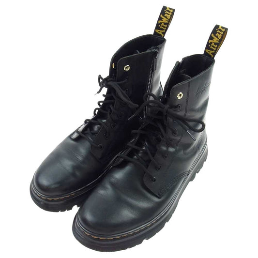 Yohji Yamamoto POUR HOMME ヨウジヤマモトプールオム Dr.MARTENS ドクターマーチン TARIK YY サイドジップ 8ホールブーツ　 ブラック系 UK10【中古】
