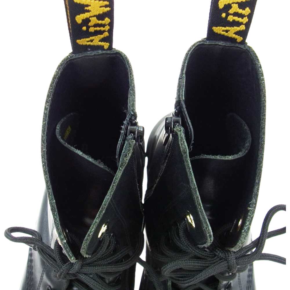Yohji Yamamoto POUR HOMME ヨウジヤマモトプールオム Dr.MARTENS ドクターマーチン TARIK YY サイドジップ 8ホールブーツ　 ブラック系 UK10【中古】