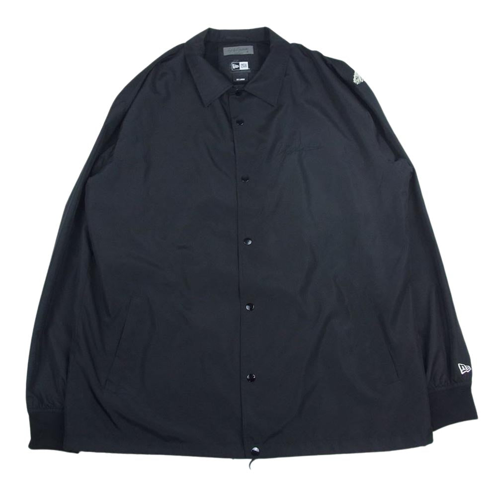 Yohji Yamamoto POUR HOMME ヨウジヤマモトプールオム 22SS HG-Y90-990 NEW ERA CROW PRINT COACH JACKET ニューエラ 烏 カラスプリント コーチジャケット ブラック系 XXL【中古】