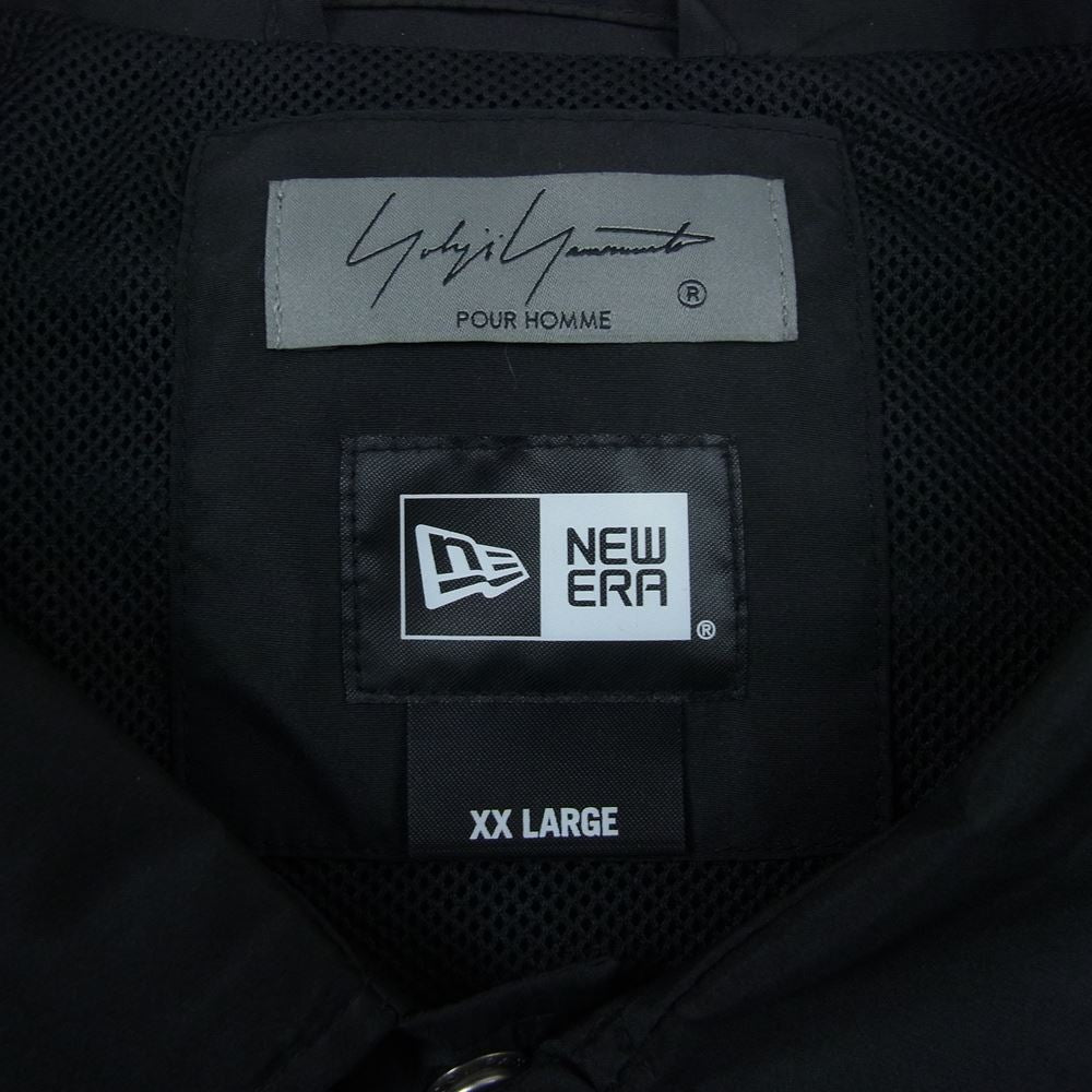 Yohji Yamamoto POUR HOMME ヨウジヤマモトプールオム 22SS HG-Y90-990 NEW ERA CROW PRINT COACH JACKET ニューエラ 烏 カラスプリント コーチジャケット ブラック系 XXL【中古】