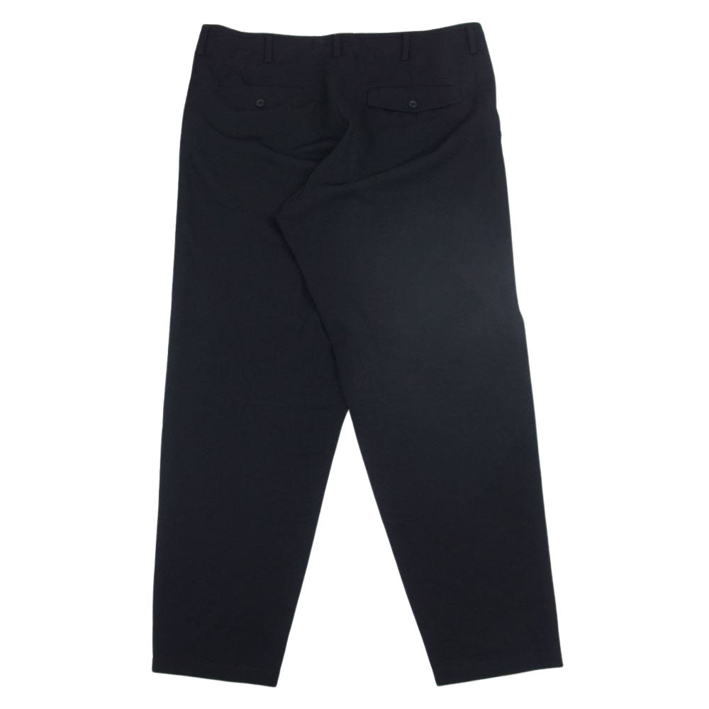 Yohji Yamamoto POUR HOMME ヨウジヤマモトプールオム 20AW HR-P84-506 SIGNATURE EMBROIDERY STRING PANTS ロゴ刺繍 ウール 紐パンツ ブラック系 3【中古】