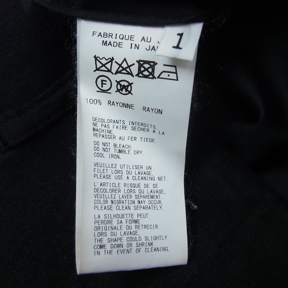 ブラックスキャンダル ヨウジヤマモト 19AW HC-P94-225 蛇葡萄 プリント レーヨン 紐パンツ ブラック系 1【中古】