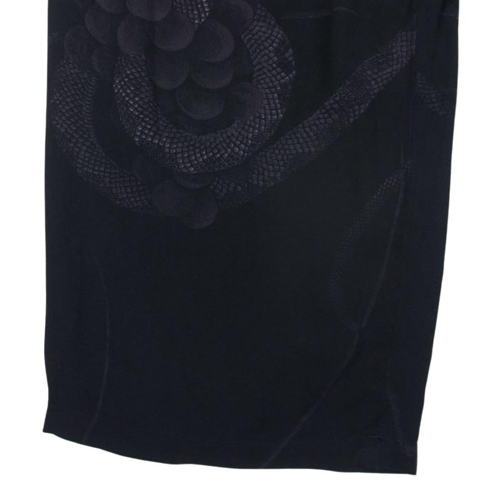 ブラックスキャンダル ヨウジヤマモト 19AW HC-P94-225 蛇葡萄 プリント レーヨン 紐パンツ ブラック系 1【中古】