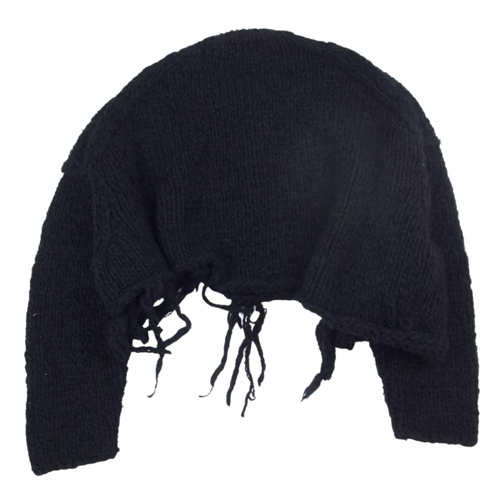 Yohji Yamamoto POUR HOMME ヨウジヤマモトプールオム 20AW HR-K03-484 HAND KNITTING HENLEY 手編み セットイン ヘンリー ニット ブラック系 3【中古】