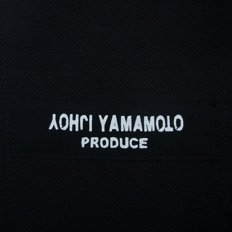 Yohji Yamamoto POUR HOMME ヨウジヤマモトプールオム 21AW HX-J07-101 前二重比翼 アーミーギャバジン ウール ロング ジャケット ブラック系 3【中古】