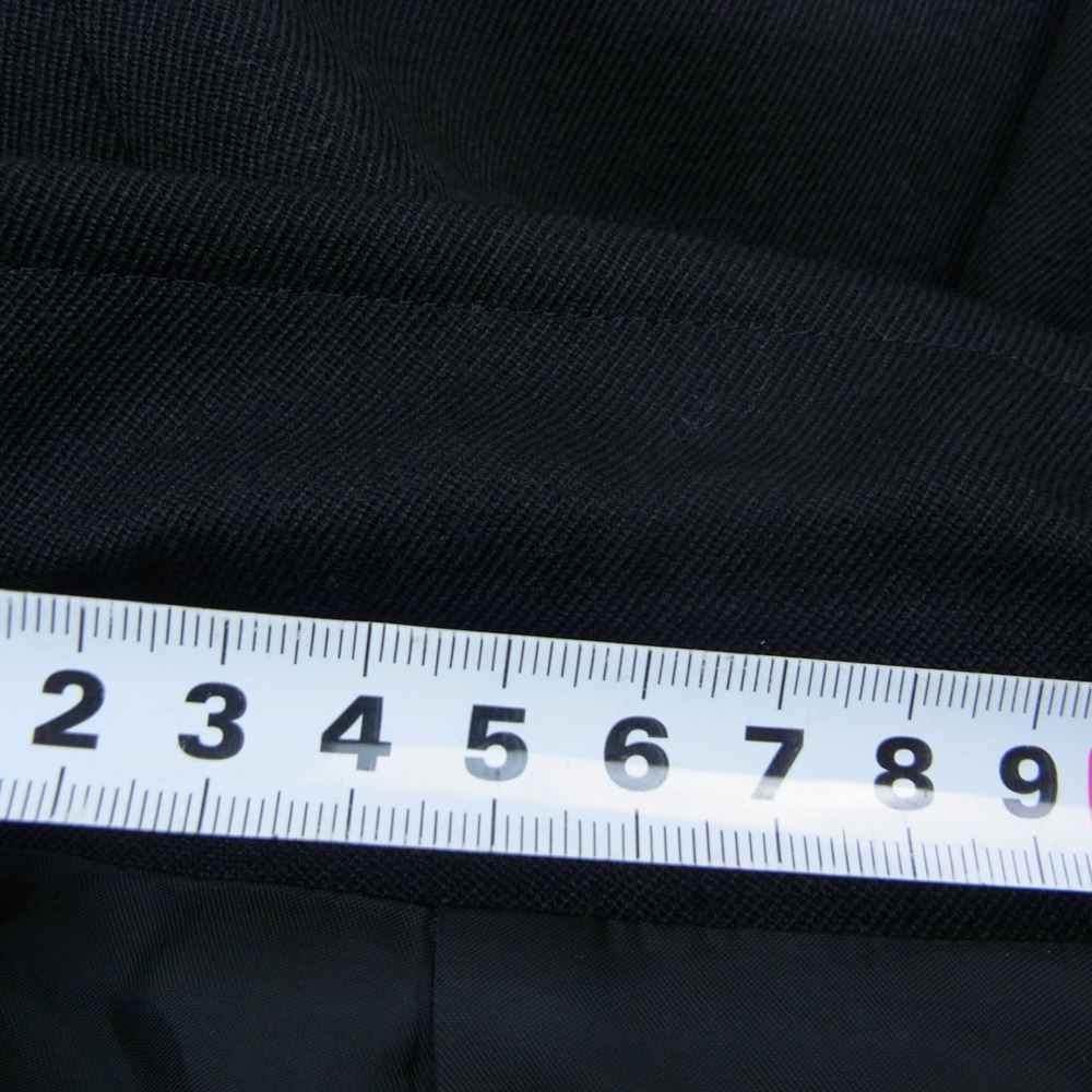 Yohji Yamamoto POUR HOMME ヨウジヤマモトプールオム 21AW HX-J07-101 前二重比翼 アーミーギャバジン ウール ロング ジャケット ブラック系 3【中古】