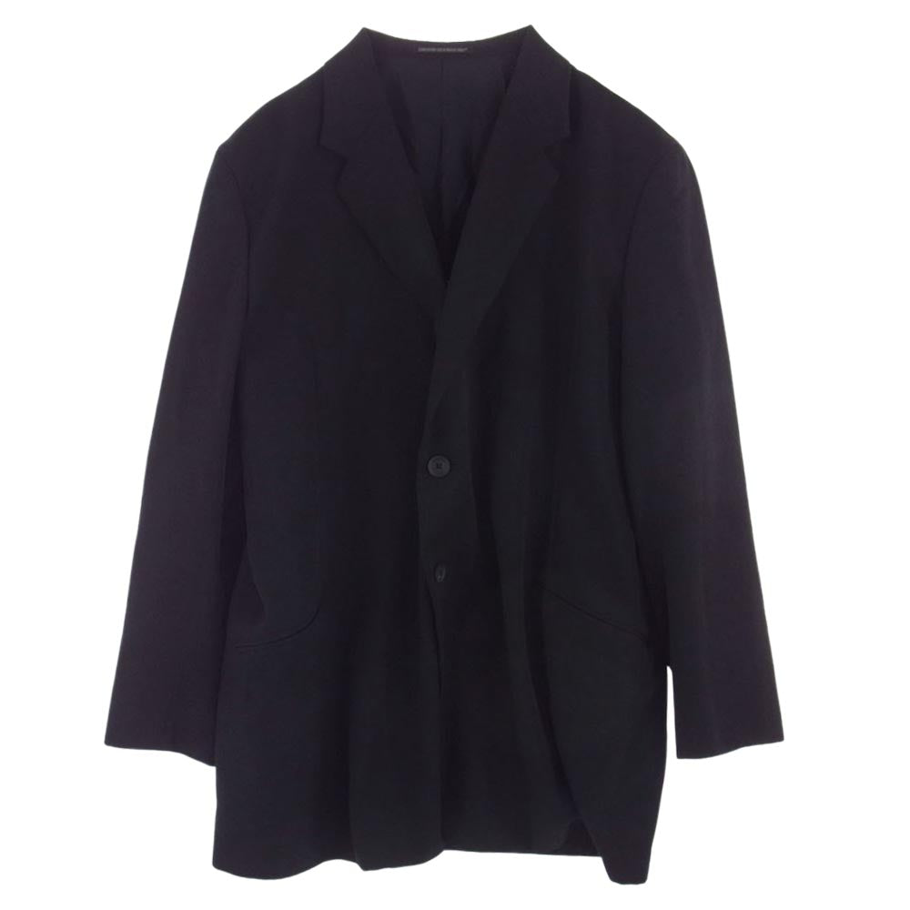 Yohji Yamamoto POUR HOMME ヨウジヤマモトプールオム 20AW HR-J73-506 02SS復刻 WOMEN EMBROIDERY SERIES バック女優刺繍 ロングジャケット ブラック系 3【中古】