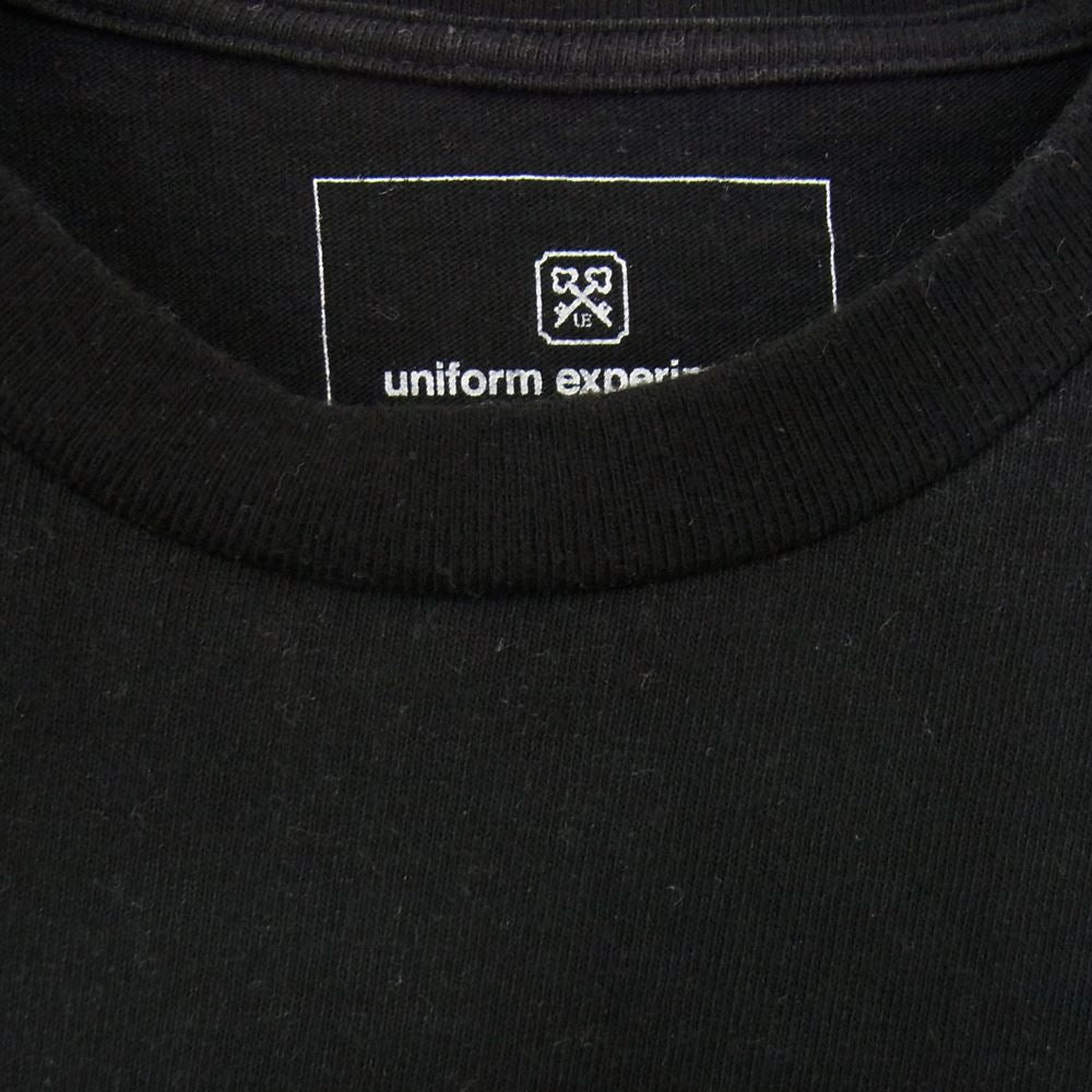 uniform experiment ユニフォームエクスペリメント UE-192068 UEN PHYSICAL FITNESS TEE プリント 半袖 Tシャツ ブラック系 2【中古】
