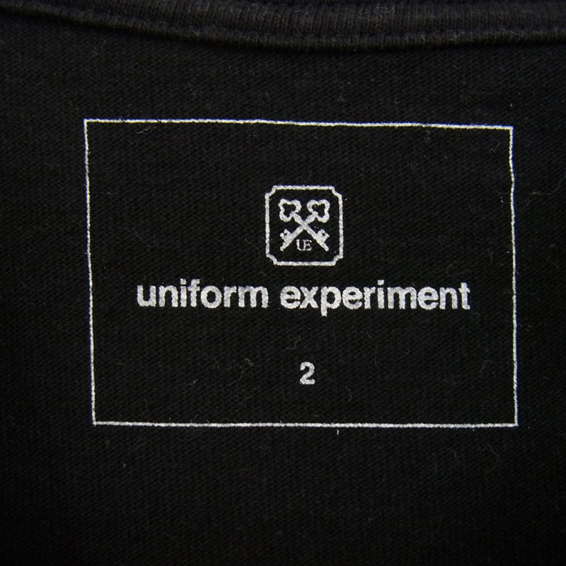 uniform experiment ユニフォームエクスペリメント UE-192068 UEN PHYSICAL FITNESS TEE プリント 半袖 Tシャツ ブラック系 2【中古】