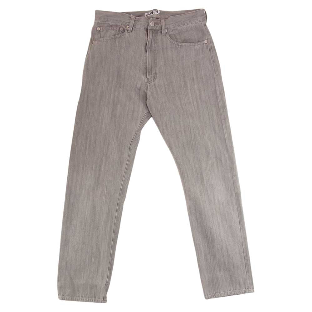 GOODENOUGH グッドイナフ ヘリンボーン デニム パンツ グレー系 S【中古】