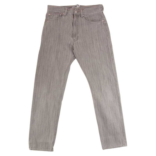 GOODENOUGH グッドイナフ ヘリンボーン デニム パンツ グレー系 S【中古】