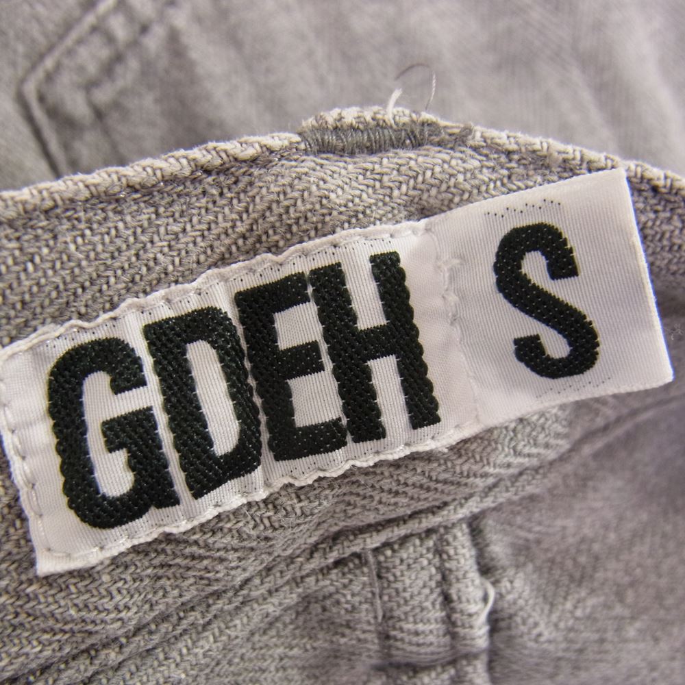 GOODENOUGH グッドイナフ ヘリンボーン デニム パンツ グレー系 S【中古】