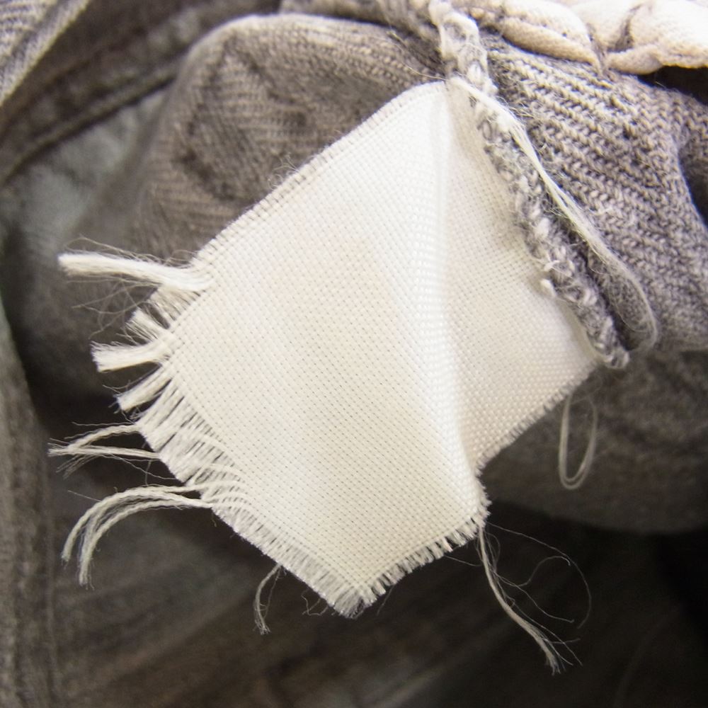 GOODENOUGH グッドイナフ ヘリンボーン デニム パンツ グレー系 S【中古】