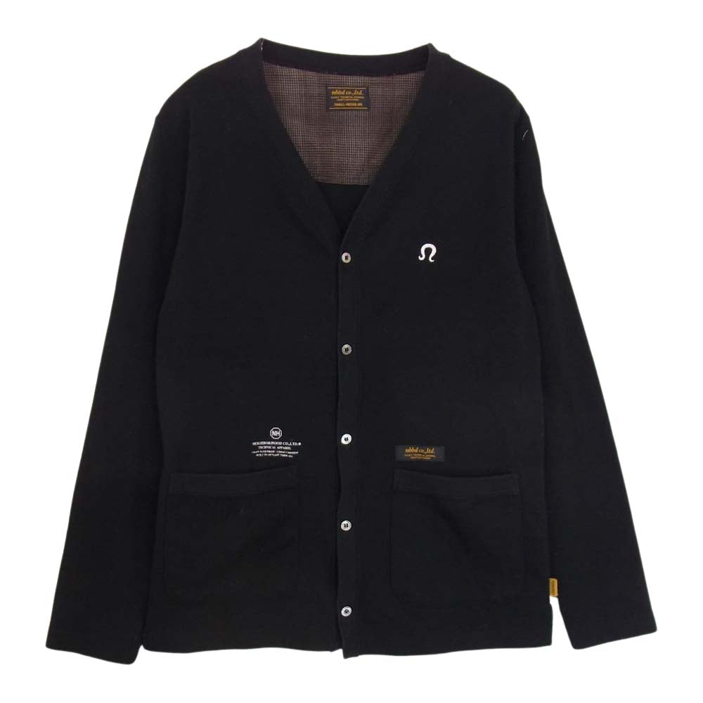 NEIGHBORHOOD ネイバーフッド 112UNNH-CHM PLAIN C-CARDIGAN LS 刺繍 プリント スウェット プレーン カーディガン ブラック系 S【中古】
