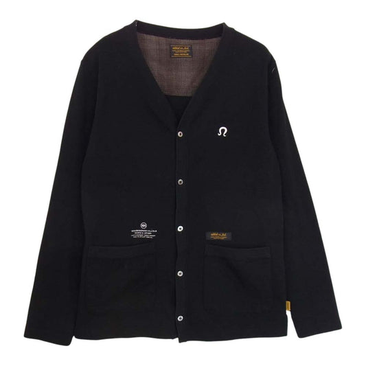 NEIGHBORHOOD ネイバーフッド 112UNNH-CHM PLAIN C-CARDIGAN LS 刺繍 プリント スウェット プレーン カーディガン ブラック系 S【中古】