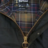 Barbour バブアー ブルガリア製 3ワラント Classic Durham Jacket クラシック ダーハム オイルド フード ジャケット ブラック系 カーキ系 36【中古】