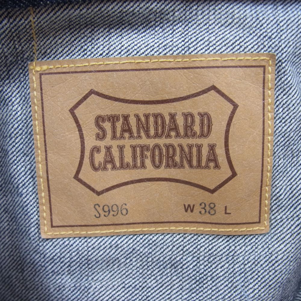 STANDARD CALIFORNIA スタンダードカリフォルニア S996 1st Type デニム ジャケット インディゴブルー系 38【美品】【中古】