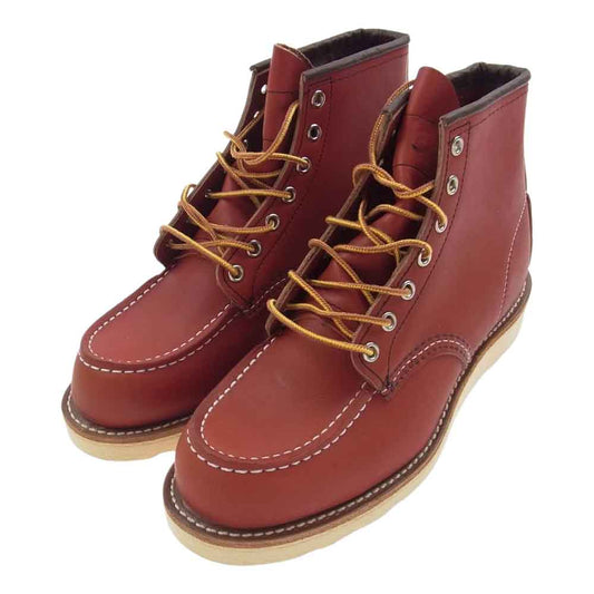 RED WING レッドウィング #REF! 8875 四角犬タグ 復刻 Irissh Setter アイリッシュセッター 6inch CLASSIC MOC TOE 6インチ クラシック モックトゥ ブーツ ワインレッド系 25.5cm【極上美品】【中古】