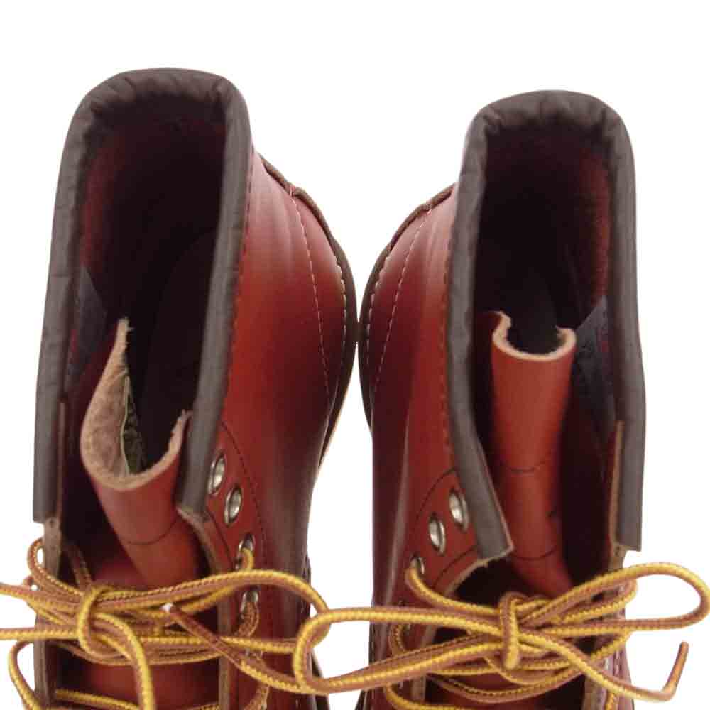 RED WING レッドウィング #REF! 8875 四角犬タグ 復刻 Irissh Setter アイリッシュセッター 6inch CLASSIC MOC TOE 6インチ クラシック モックトゥ ブーツ ワインレッド系 25.5cm【極上美品】【中古】