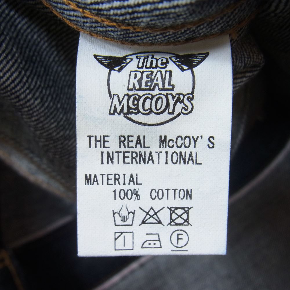 The REAL McCOY'S ザリアルマッコイズ MJ19124  004J 3rd Type デニム ジャケット インディゴブルー系 36【美品】【中古】