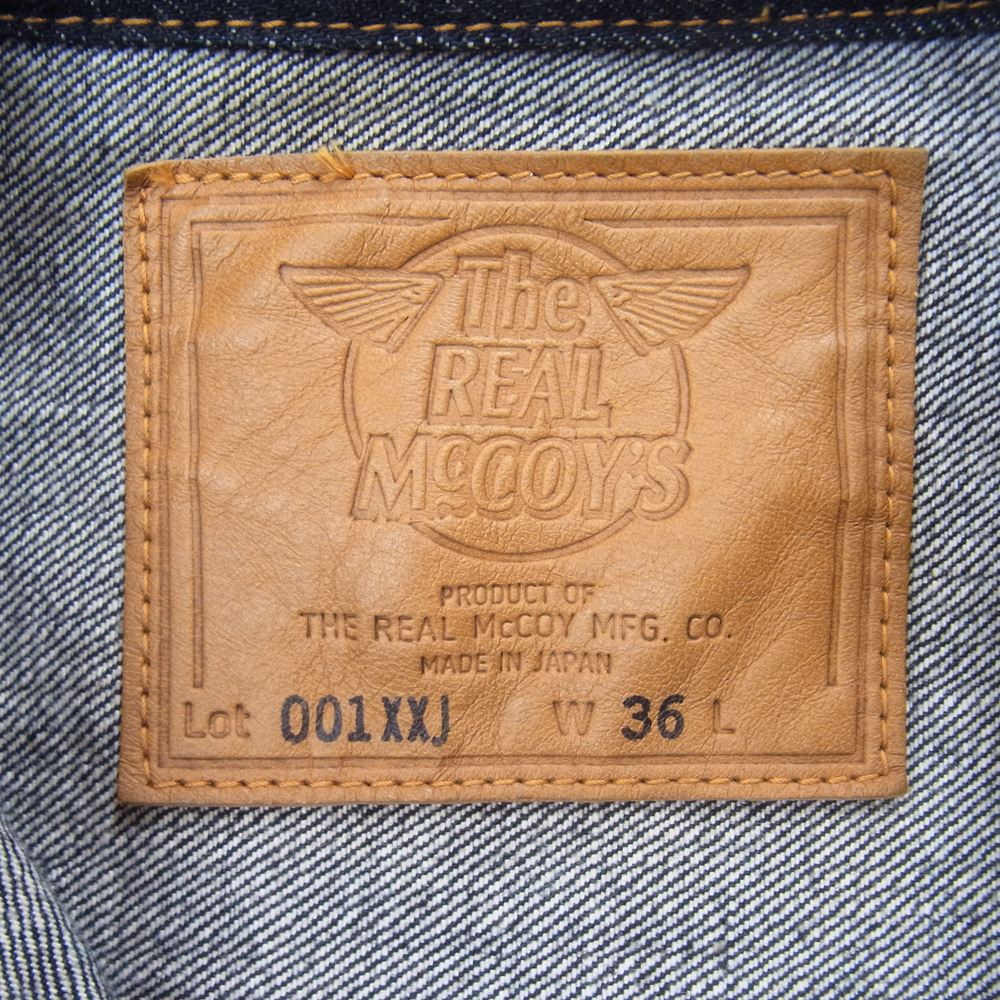 The REAL McCOY'S ザリアルマッコイズ MJ18030 001XXJ 2nd Type デニム ジャケット インディゴブルー系 36【美品】【中古】