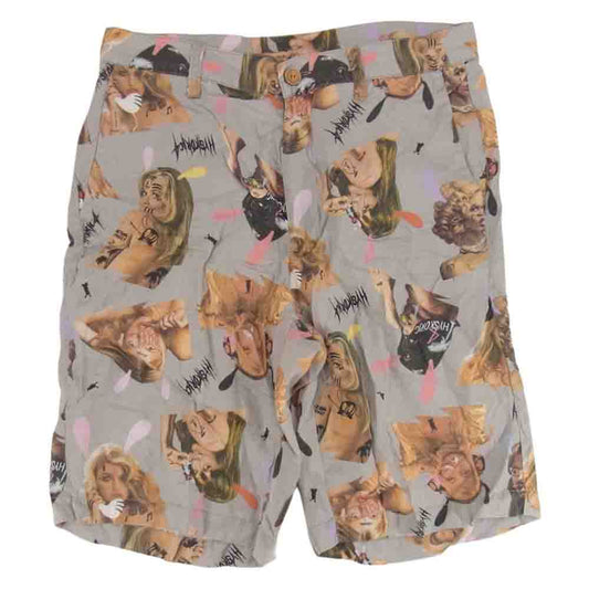 HYSTERIC GLAMOUR ヒステリックグラマー 02182AM06 × SKOLOT HYSKORIC GIRLS 総柄 ガール ショーツ マルチカラー系 S【中古】