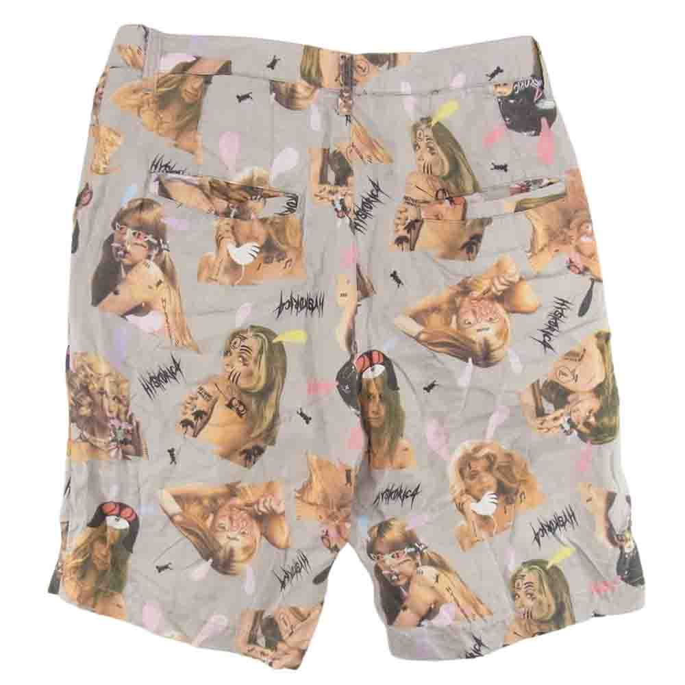 HYSTERIC GLAMOUR ヒステリックグラマー 02182AM06 × SKOLOT HYSKORIC GIRLS 総柄 ガール ショーツ マルチカラー系 S【中古】