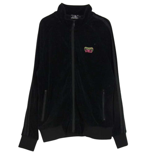 HYSTERIC GLAMOUR ヒステリックグラマー 19AW 02193CJ01 野口強 HIGHT GROOVE TRACK JACKET STIELO ベロア トラック ジャケット ブラック系 S【中古】