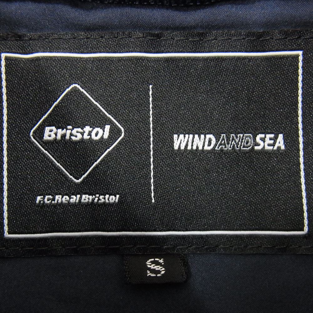 F.C.R.B. エフシーアールビー FCRB-WDS-22S-02 WIND AND SEA BRISTOL SEA NYLON V-NECK PISTE ウィンダンシー Vネック ナイロン プルオーバー ジャケット ネイビー系 S【中古】