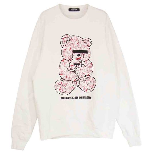 UNDERCOVER アンダーカバー UCZ9816 U Bear Bear 30th Anniversary Sweatshirt ベア スウェット ホワイト系 2【中古】