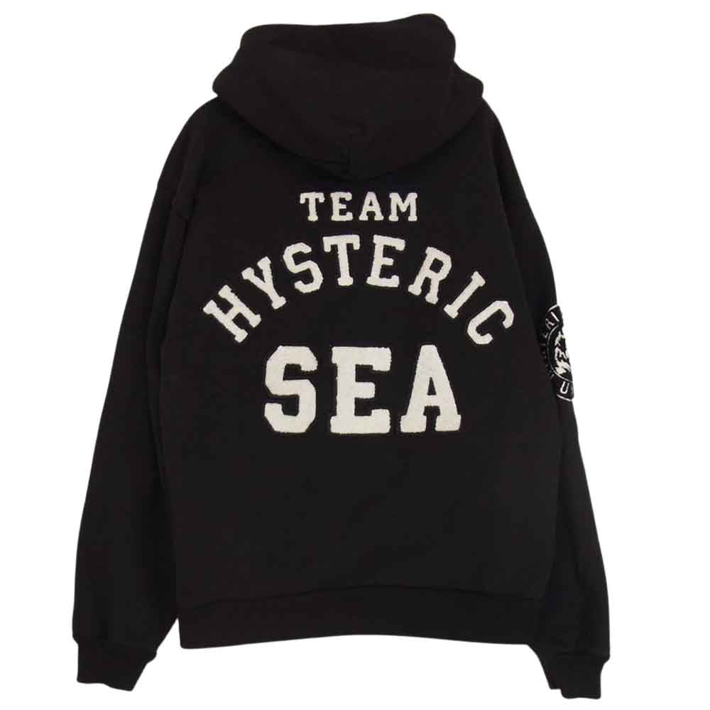 WIND AND SEA × Hysteric Glamor パーカー L 黒