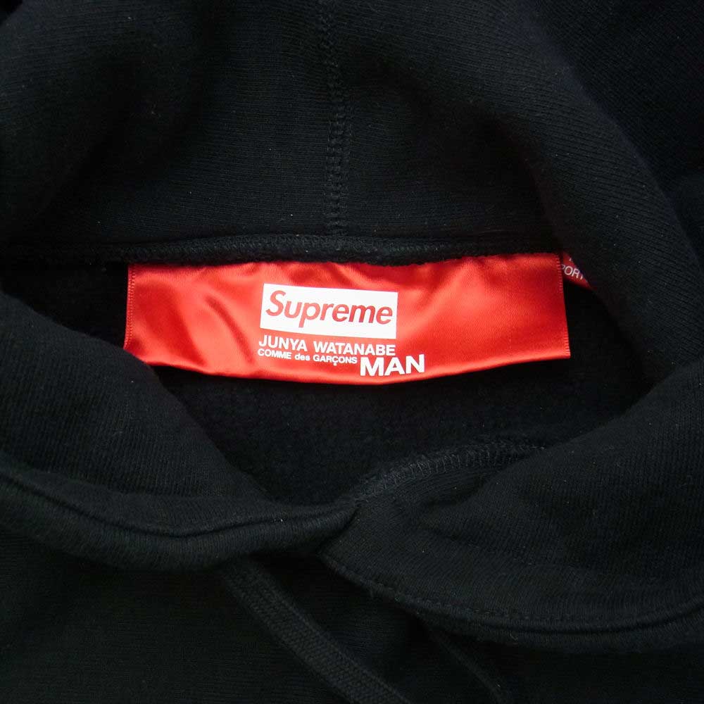 Supreme シュプリーム 21AW JUNYA WATANABE COMME des GARCONS MAN Hooded Sweatshirt ジュンヤ ワタナベ パーカー ブラック系 S【中古】