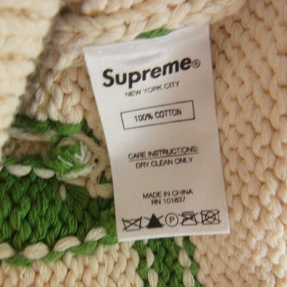 Supreme シュプリーム 21SS HYSTERIC GLAMOUR Logos Zip Up Sweater ヒステリックグラマー カーディガン マルチカラー系 S【中古】