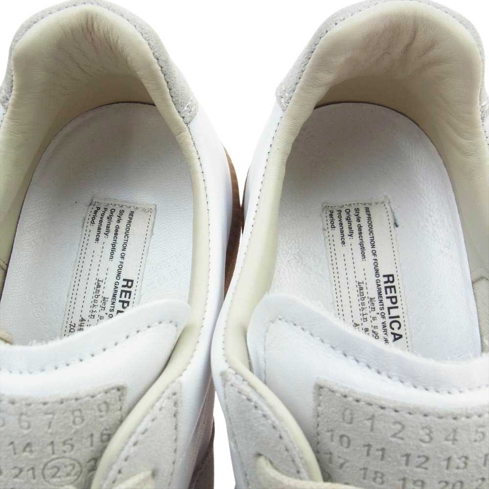 MAISON MARGIELA メゾンマルジェラ 22ライン REPLICA レプリカ ジャーマントレーナー ホワイト系 43【美品】【中古】