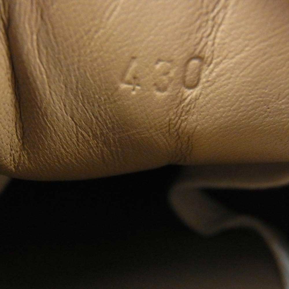 HERMES エルメス Quicker クイッカー レザー ローカットスニーカー ホワイト系 43【美品】【中古】