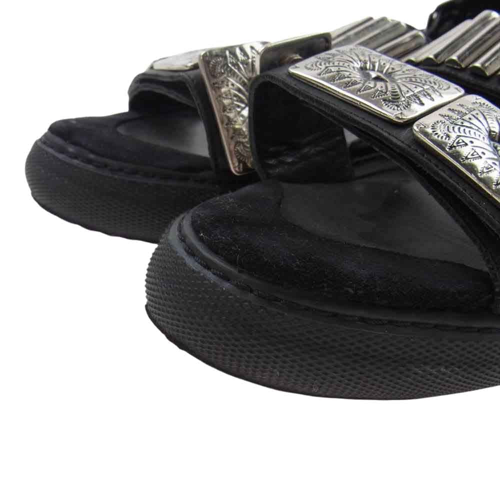 TOGA トーガ PULLA Sneakers Sandal スニーカー サンダル ブラック系 シルバー系 39【中古】