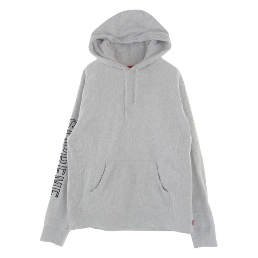Supreme シュプリーム 18ss Sleeve Embroidery Hooded Sweatshirt 袖 ...