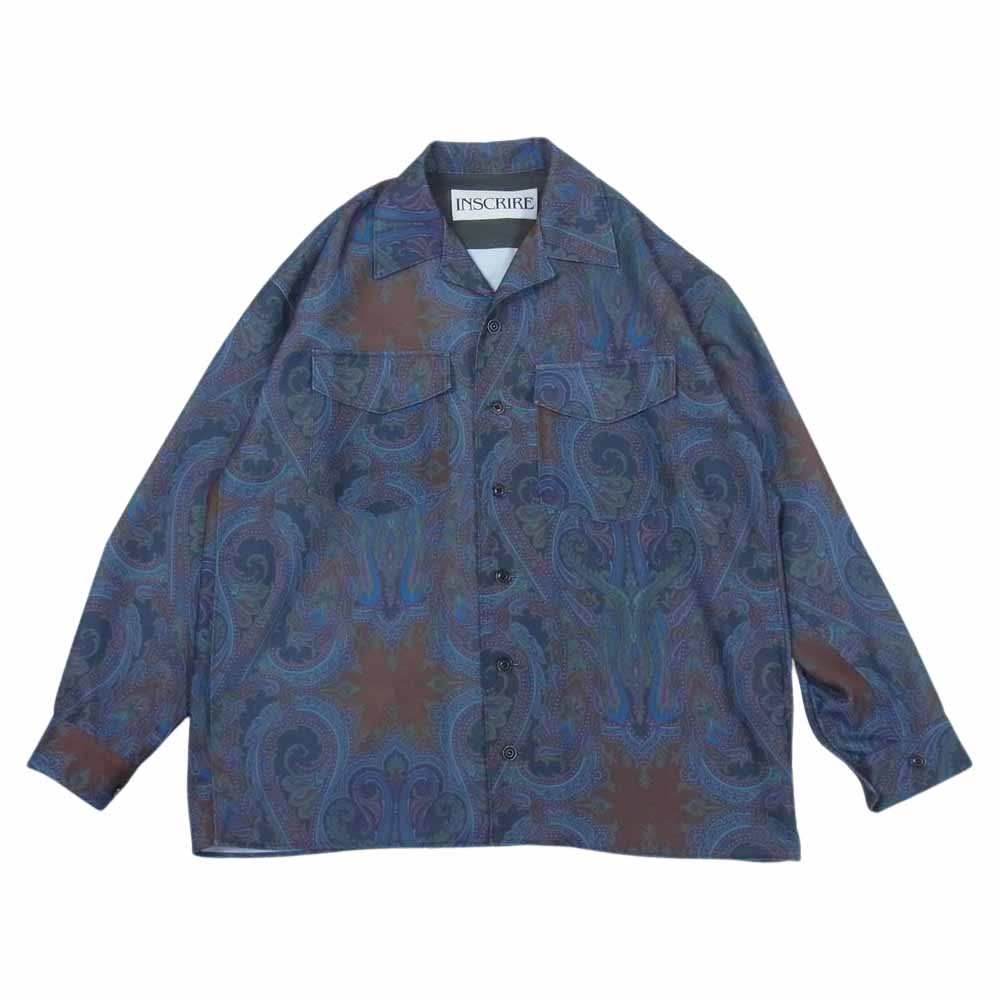 アンスクリア 21AW I21AW-SH58A ペイズリー柄 オープンカラーシャツ マルチカラー系 36【中古】
