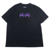 Sacai サカイ 21SS 21-0288S KAWS カウズ Flock Print T-Shirt フロックロゴ プリント 半袖 Tシャツ ブラック系 2【中古】
