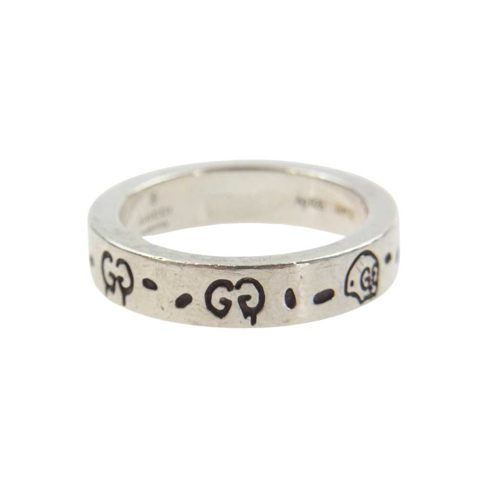 GUCCI グッチ 477339 J8400 0701 GG グッチゴースト シルバー リング シルバー系 10号【中古】