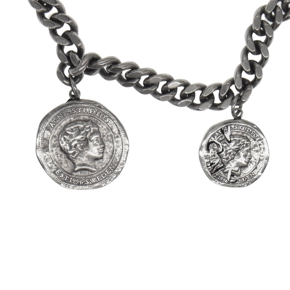 ACNE STUDIOS アクネストゥディオズ Abina Coin コイン ネックレス シルバー系【中古】
