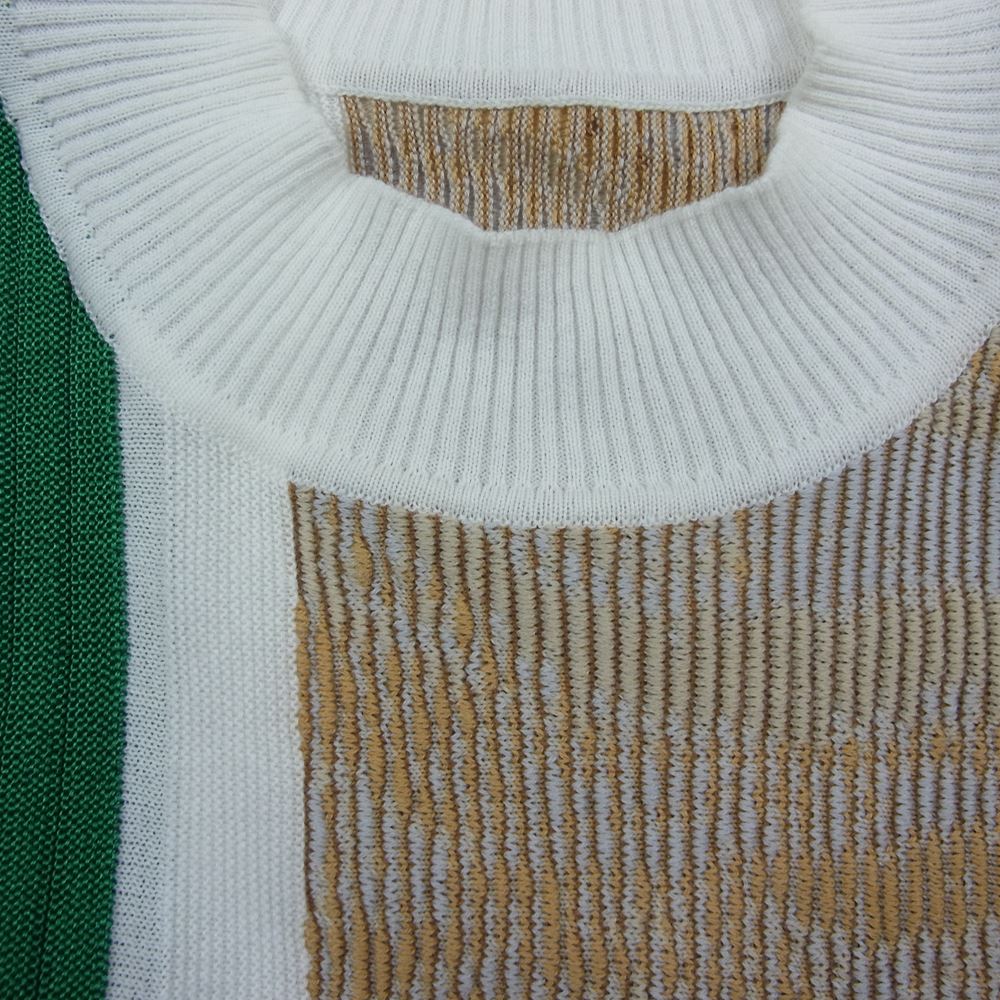 マメクロゴウチ 22SS MM22PSKN730 Marble Jacquard Knitted Pullover マーブル ジャカード ニット プルオーバー マルチカラー系 2【美品】【中古】