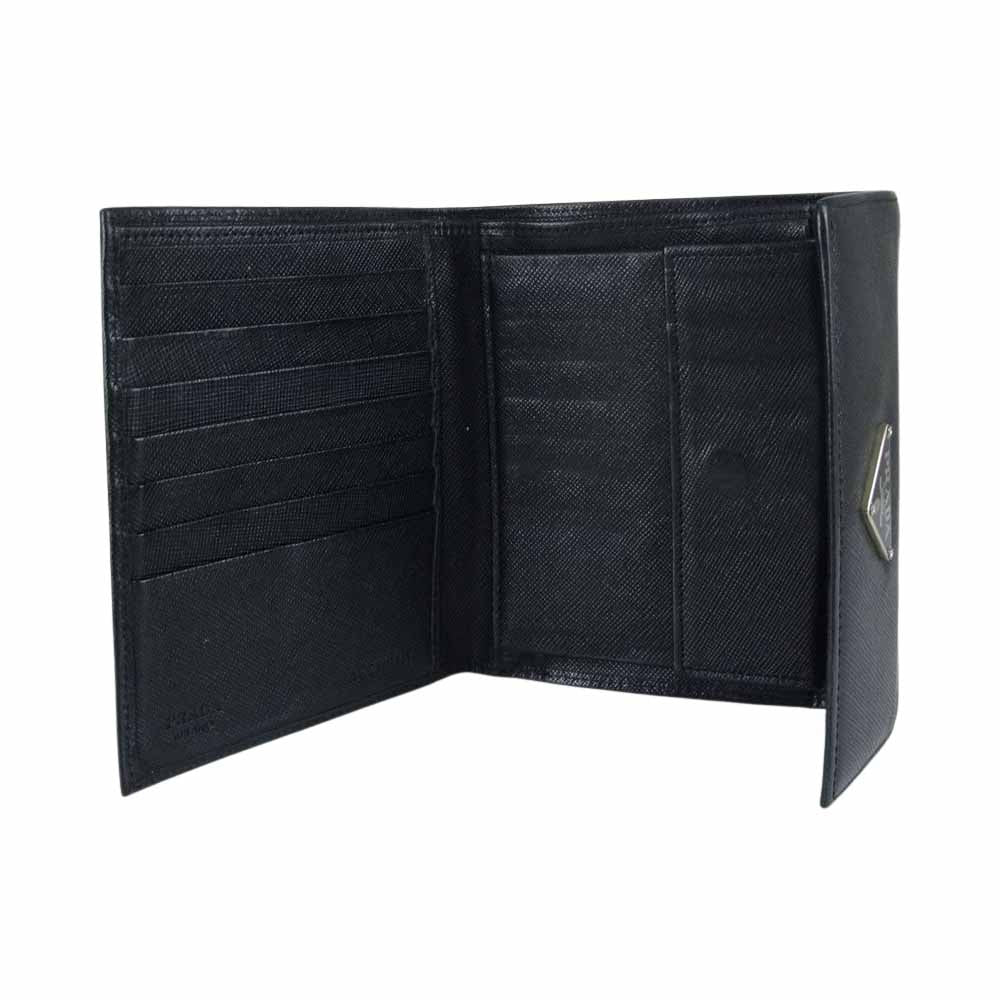 【中古美品】PRADA 三つ折り財布 サフィアーノ PRADA（プラダ） 中古 三つ折り財布 三折財布 レディース ブランド