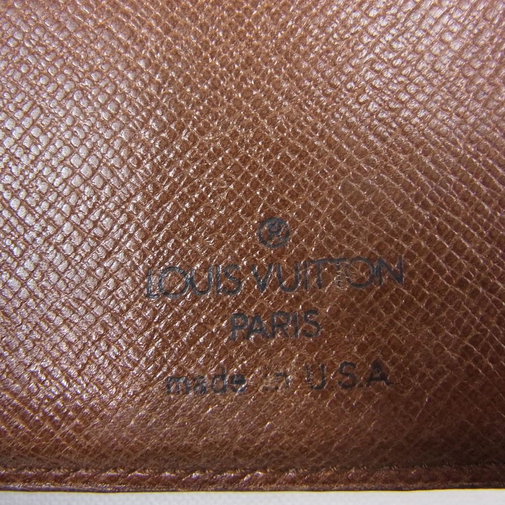 LOUIS VUITTON ルイ・ヴィトン M61663 モノグラム ポルト モネビエ ヴィエノワ がま口 二つ折り財布 ウォレット ブラウン系【中古】