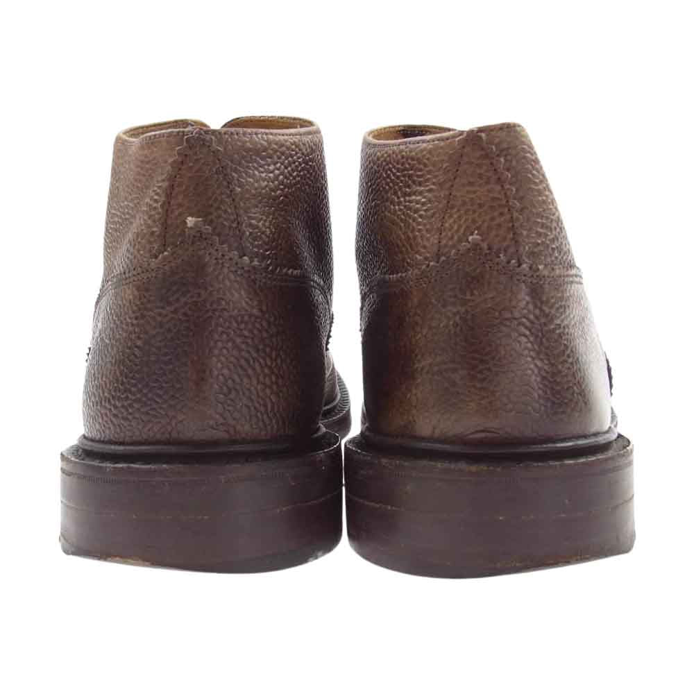 Tricker's トリッカーズ EVISU エビス 別注 レザー チャッカ ブーツ  ブラウン系【中古】