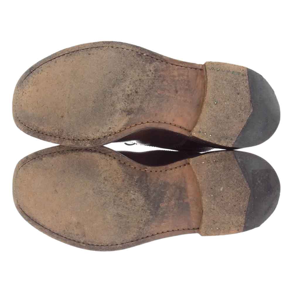 Tricker's トリッカーズ EVISU エビス 別注 レザー チャッカ ブーツ  ブラウン系【中古】