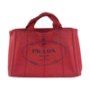 PRADA プラダ BN2439 CANAPA カナパ キャンバス ハンド バッグ レッド系【中古】