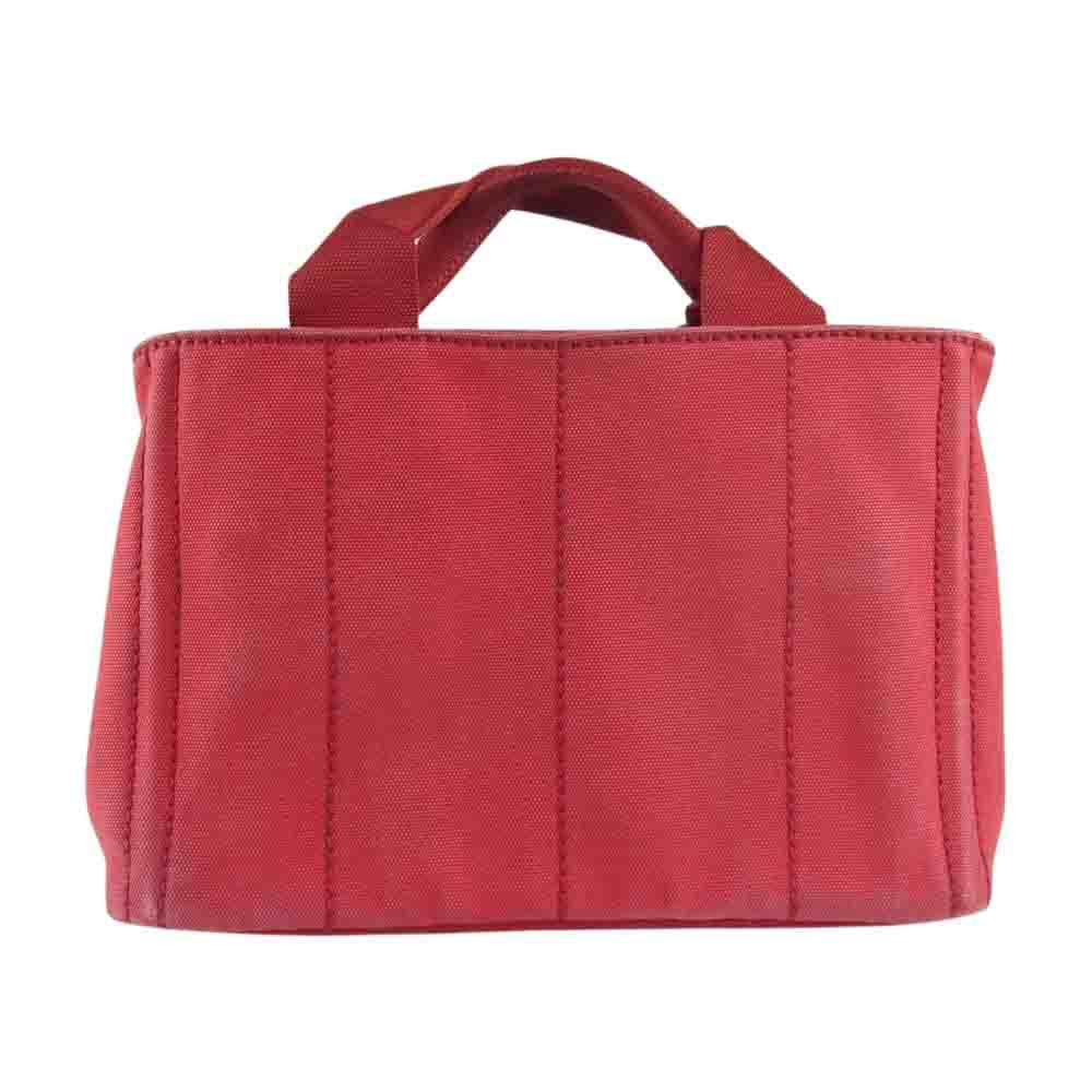 PRADA プラダ BN2439 CANAPA カナパ キャンバス ハンド バッグ レッド系【中古】