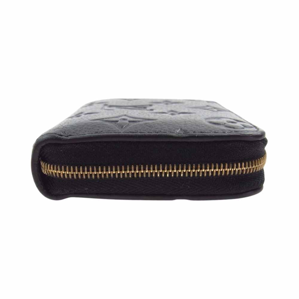 LOUIS VUITTON ルイ・ヴィトン M60574 モノグラム ジッピー コインパース アンプラント ミニウォレット 財布 ブラック系【中古】