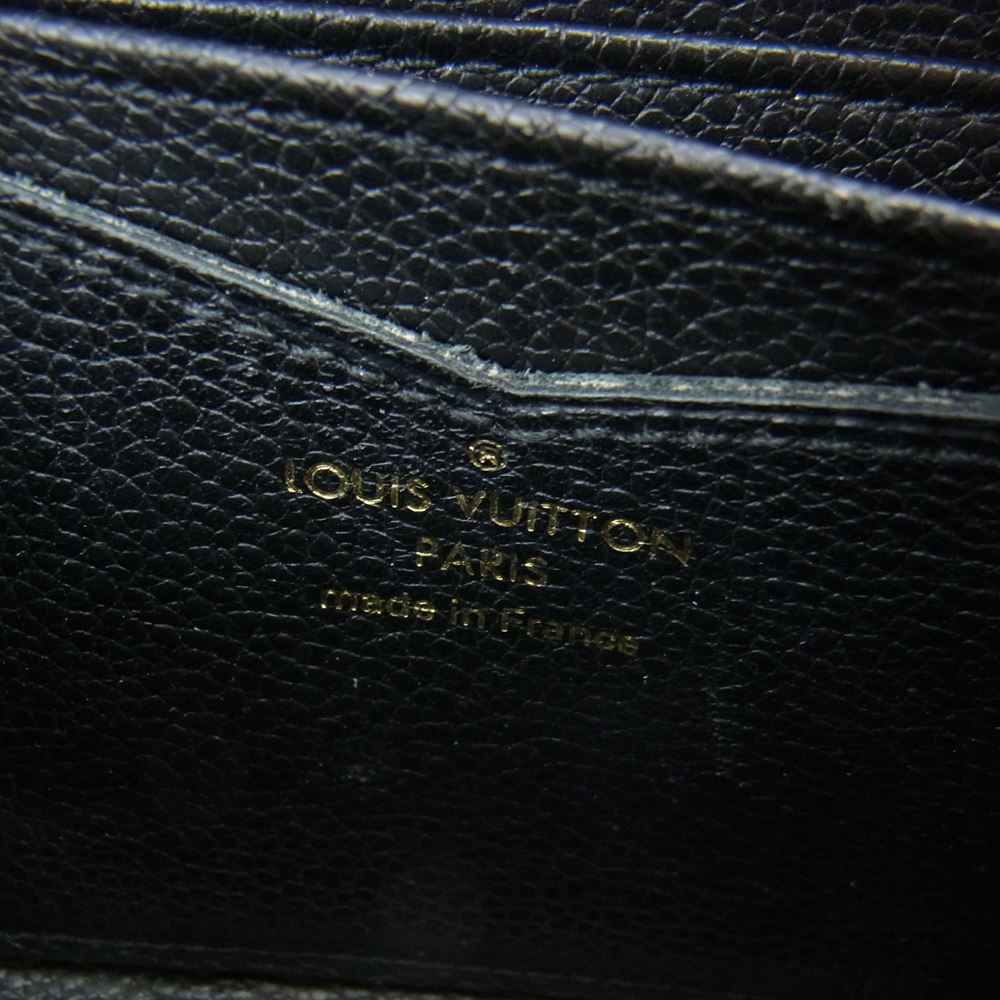 LOUIS VUITTON ルイ・ヴィトン M60574 モノグラム ジッピー コインパース アンプラント ミニウォレット 財布 ブラック系【中古】